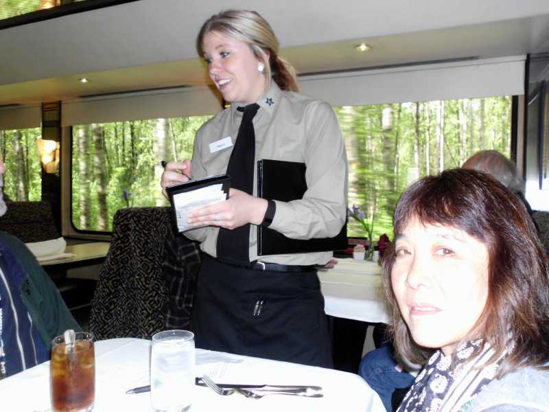 lunch in the dining area