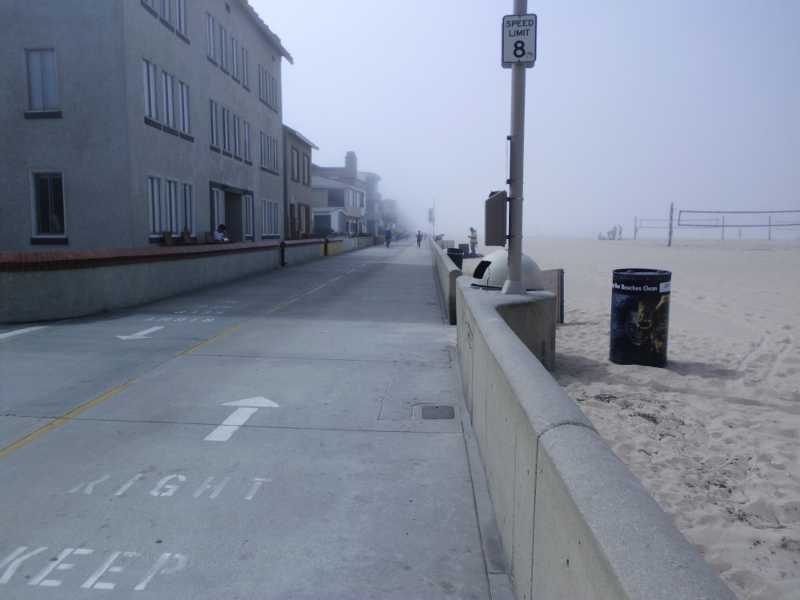 hermosa beach fog