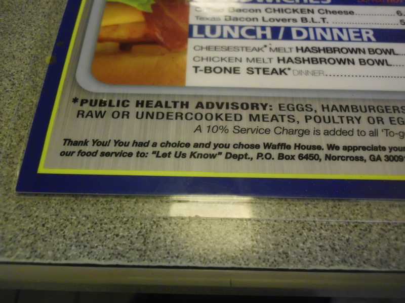 waffle house menu