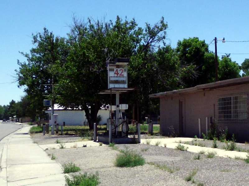defunct gas station
