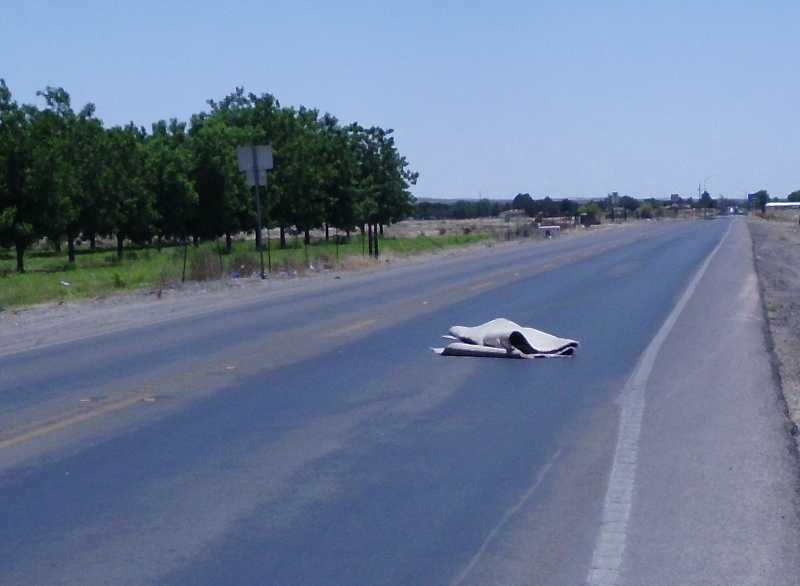 carpet on road