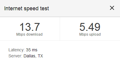 internet speed
