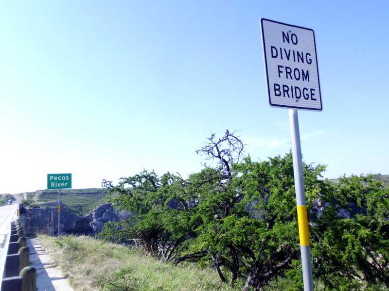 no diving