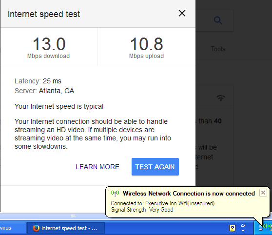 good internet speed