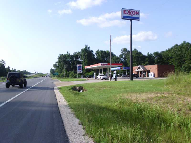 Exxon gas station.