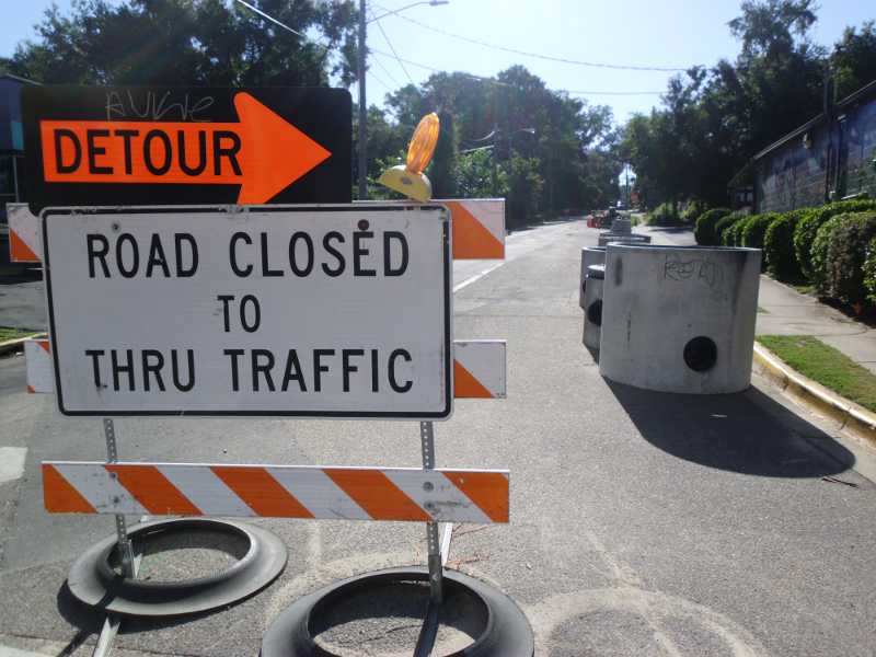 construction detour