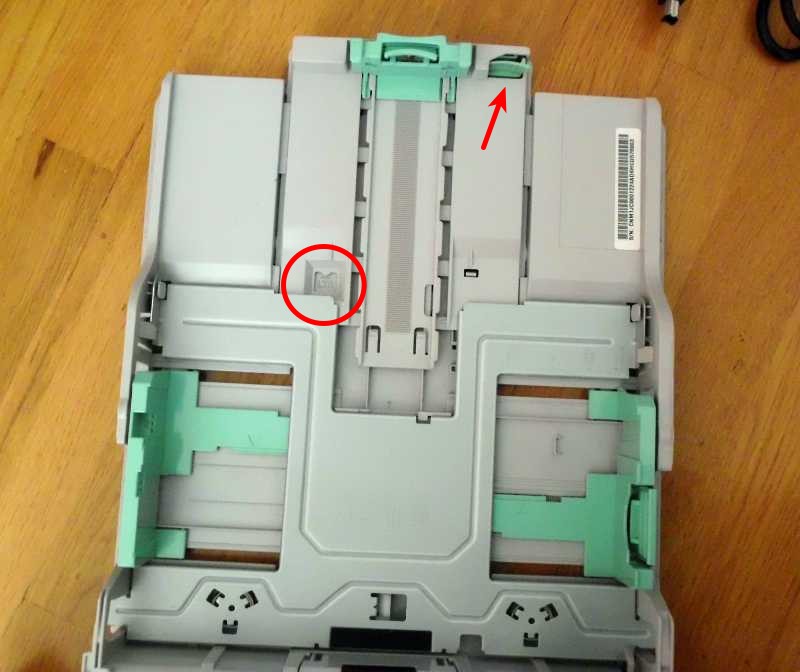 paper tray adjustment